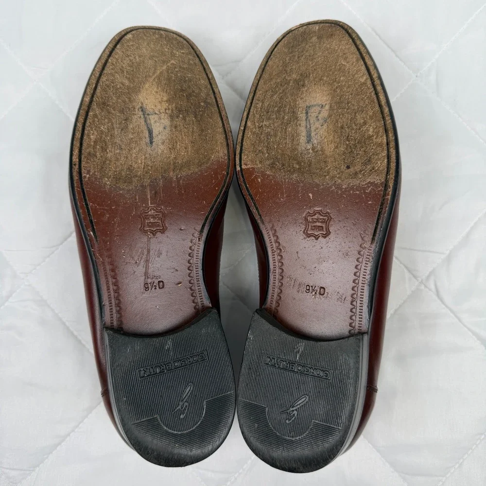 Vintage 90s Giorgio Brutini Men 9.5D Patchwork Leather Loafers Brazil